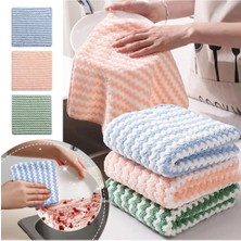 Evinizin Vitrini Mikrofiber Yumuşak Dokulu Temizlik Bezi 30*30 cm Mutfak Bezi Leke Tutmaz Koku Yapmaz