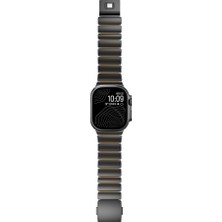 Five-E Apple Watch Ultra 2 49MM Çift Bileşenli Endüstriyel Metal Kaplama Termo-Silikon Fusion Serisi Kordon