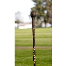 Normadia El Işçiliğiyle Yapılmış Kızılcık Ağacı Devrek Bastonu Asa