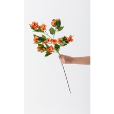 Güleç Yapay Çiçek Yapay Lux Menekşe Dalı Somon 80 cm 5 Yaprak