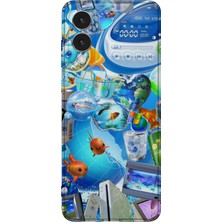 Lelia Samsung Galaxy S25 Edge Uyumlu Baskılı Şeffaf Telefon Kılıfı | Koleksiyon: Aeroglass Mirage