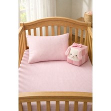 Ozz Baby Park Beşik %100 Pamuk Bebek Lastikli Çarşaf (70X120X16CM)1 Adet  Fermuarlı Yastık Kılıfı & 1 Adet Beyaz Iç Astar , Yastık Astarı (35X45)