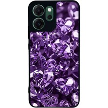 Scaleta Case Reno 14F Uyumlu Kalp Tasarımlı Glossy Mat Siyah Silikon Telefon Kılıfı
