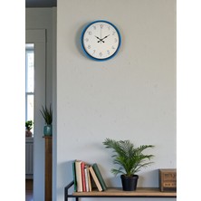 Tedaks 36 cm Mavi Sade Dekoratif Duvar Saati