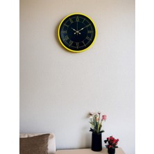 Tedaks 36 cm Standart Sarı Duvar Saati