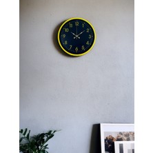 Tedaks 36 cm Sarı Standart Duvar Saati
