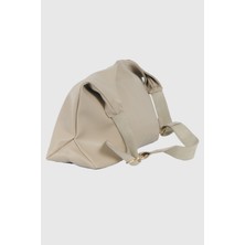 Lady Bej Mat Kadın El ve Omuz Çantası