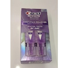 Crest 3D White Brıllıance Deep Staın Remover Daıly Tootpaste Whıter Teeth In 1 Day Ultra White 2 Li Paket Diş Macunu 175 gr