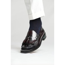 Faruk Balkanas Kuin Model Hakiki Açma Deri Eva Taban Loafer Ayakkabı