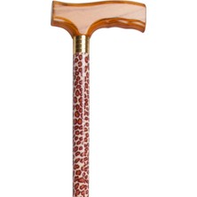 Normadia B-609 Hc Ahşap Baston Leopar Desenli Zarif ve Şık Tasarım
