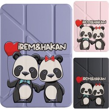 Senada Honor Magicpad 2/ Pad Gt Pro 12.3 Kılıf Isim Yazılı Uyku Modlu Kalem Bölmeli Standlı -Panda