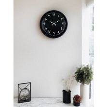 Tedaks 36 cm Siyah Arapça Rakamlı Duvar Saati
