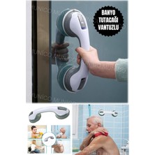 Normadia Pratik Güvenli Kavrama Duş Tutacağı, Çift Kilitli Vantuzlu Banyo Barı