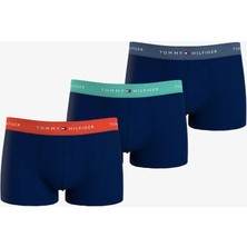 Tommy Jeans 3'lü Trunk Erkek Lacivert Boxer