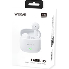 Wesdar TWS601 Earbuds Bluetooth Kulaklık (Bluetrum 5656T + 5.4)