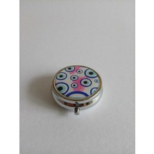 Özgürce Mini Seyahat Kül Tablası, Nazar Boncuğu Desenli, Taşınabilir Cep Küllüğü