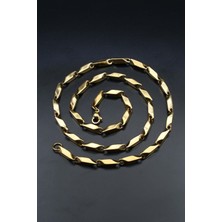 Prestige Melon Paslanmaz Çelik Zincir Altın Kaplama 3mm 902598