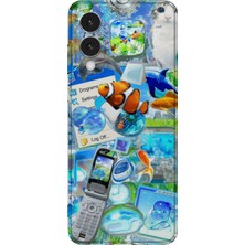 Lelia Samsung Galaxy S25 Edge Uyumlu Baskılı Şeffaf Telefon Kılıfı | Koleksiyon: Aeroglass Mirage