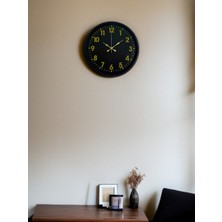 Tedaks 36 cm Siyah Standart Duvar Saati