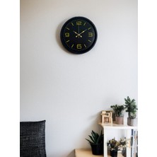 Tedaks 36 cm Siyah Modern Duvar Saati