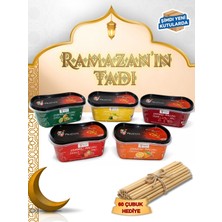 Festiva 5 Çeşit 300 gr Meyveli Hazır Osmanlı Macunu Seti - 60'li Macun Çubuğu