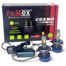 Femex Cosmo Plus H4 Yeni Nesil Güçlendirilmiş LED Far Xenon LED Headlight