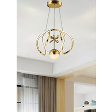 Ronisu Aydınlatma Helix Modern LED Avize - 3 Renk Işıklı Salon, Mutfak, Uyumlu LED Avize