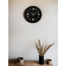 Tedaks 36 cm Siyah Dekoratif Duvar Saati
