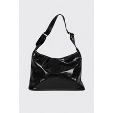 Lady Siyah Mat Kadın El ve Omuz Çantası