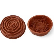 Gül Desenli Silikon Kek Kalıbı | Yapışmaz Esnek Kek & Pasta Kalıbı | Fırın ve Dondurucu Uyumlu