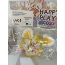 Vardem Kulaklı Pembe Kedi Patisi Taba Sukuşi Squishy Stres Oyuncağı Yumuşacık Jel Oyuncak Skuşi Yeni Stil