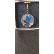 Miina Aksesuar Epoksi Isminize Özel Harf Anahtarlık