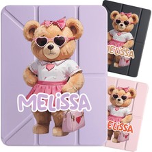 Senada Ipad 7. 8. 9. Nesil 10.2" Kılıf Isim Yazılı Uyku Modlu Kalem Bölmeli Standlı -Misstedy