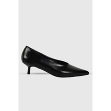 Clara Siyah Rustik Sivri Burun Kadın Stiletto