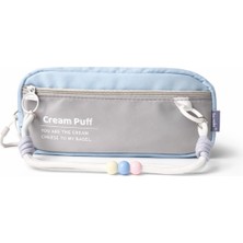 Ecrou Ip Detaylı Taşınabilir Kalem Kutusu Mavi