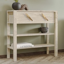 İnarch Dizayn Inarch Dizayn Henric 90 cm Tek Kapaklı Modern Dresuar – Raflı Konsol & Antre Dolabı