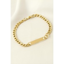 Bijuteri Net Künye Çelik Bileklik (Isim Yazılabilir) 3 cm