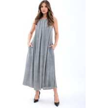 Queene Dreams 7387 Elbise-Gri