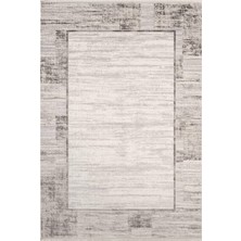 Karmen Halı İdol IO002G Krem Gri Halı Klasik Desen Akrilik Yumuşak Dokulu Pamuk Taban Tozu Az Salon Oturma Odası