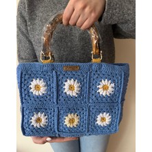 Nillys Kadın Koton Ip ,astarlı,el Çantası (En 36CM Boy 21 cm )