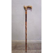 Normadia El Işçiliği Güçlü ve Şık Dekoratif Ahşap Baston