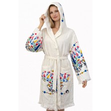 Emillie %100 Pamuk Müslin Bornoz Çini – Nefes Alabilen, Ultra Hafif, Hızlı Kuruyan Yazlık Bornoz