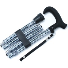 Normadia Renkli ve Şık Desenli Katlanabilir Portatif Yürüyüş Bastonu