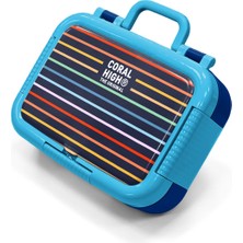 Coral High Kids Çok Renkli Çizgi Desenli Paslanmaz Çelik Beslenme Kabı 39131