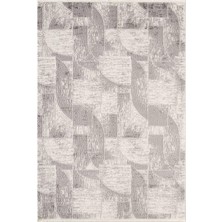 Karmen Halı İdol IO003G Krem Gri Halı Klasik Desen Akrilik Yumuşak Dokulu Pamuk Taban Tozu Az Salon Oturma Odası