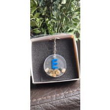 Miina Aksesuar Epoksi  Isminize  Özel  Harf  Anahtarlık