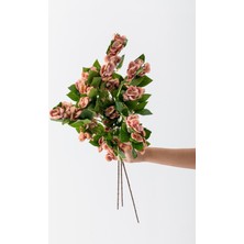 Güleç Yapay Çiçek Yapay Lux Menekşe Dalı Pudra Pembe 80 cm 5 Yaprak