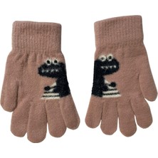 Linotti 2-4 Yaş Çocuk Eldiveni – Sevimli Dino Desenli