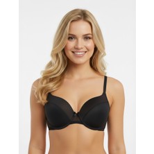 Bonbon Kadın Balenli Destekli Siyah Renk Sütyen BB2298