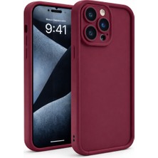 Vissona iPhone 16 Pro Max Uyumlu Kamera Çıkıntılı Mat Silikon Telefon Kılıfı